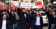 Fırat Çakıroğlu için sloganlar atarak, yürüdüler