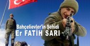 Bahçelievlerliler şehit Er Fatih Sarı'yı törenle uğurladı