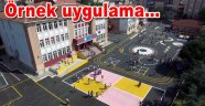 Bağcılar’da okul bahçeleri renkleniyor: Örnek uygulama...