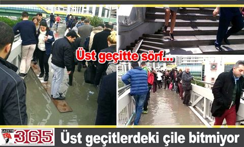 Vatandaşın üst geçitle imtihanı…