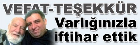 Vehbi Güleş’ten teşekkür mesajı