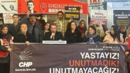 CHP Bahçelievler'den Bolu Kartalkaya için anma ve farkındalık açıklaması