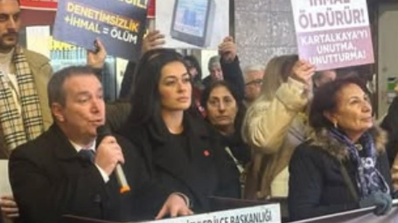 CHP Bahçelievler'den Bolu Kartalkaya için anma ve farkındalık açıklaması