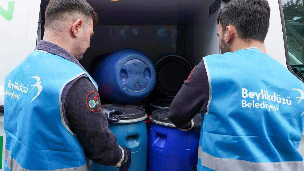 Beylikdüzü’nde Atık Yağlar Hediye Çekine Dönüşüyor