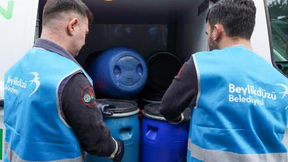 Beylikdüzü’nde Atık Yağlar Hediye Çekine Dönüşüyor