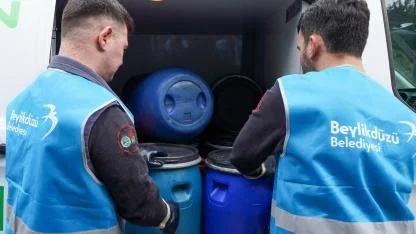 Beylikdüzü’nde Atık Yağlar Hediye Çekine Dönüşüyor
