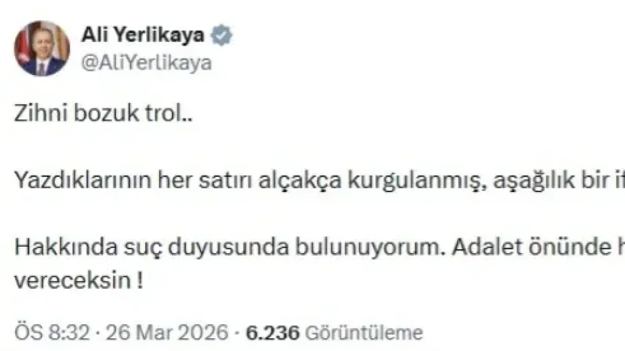 Yerlikaya'dan o iddialara zehir zemberek yanıt!