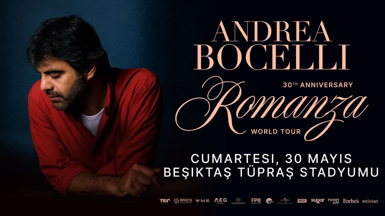 Efsane ses İstanbul’da: Andrea Bocelli’den dev konser
