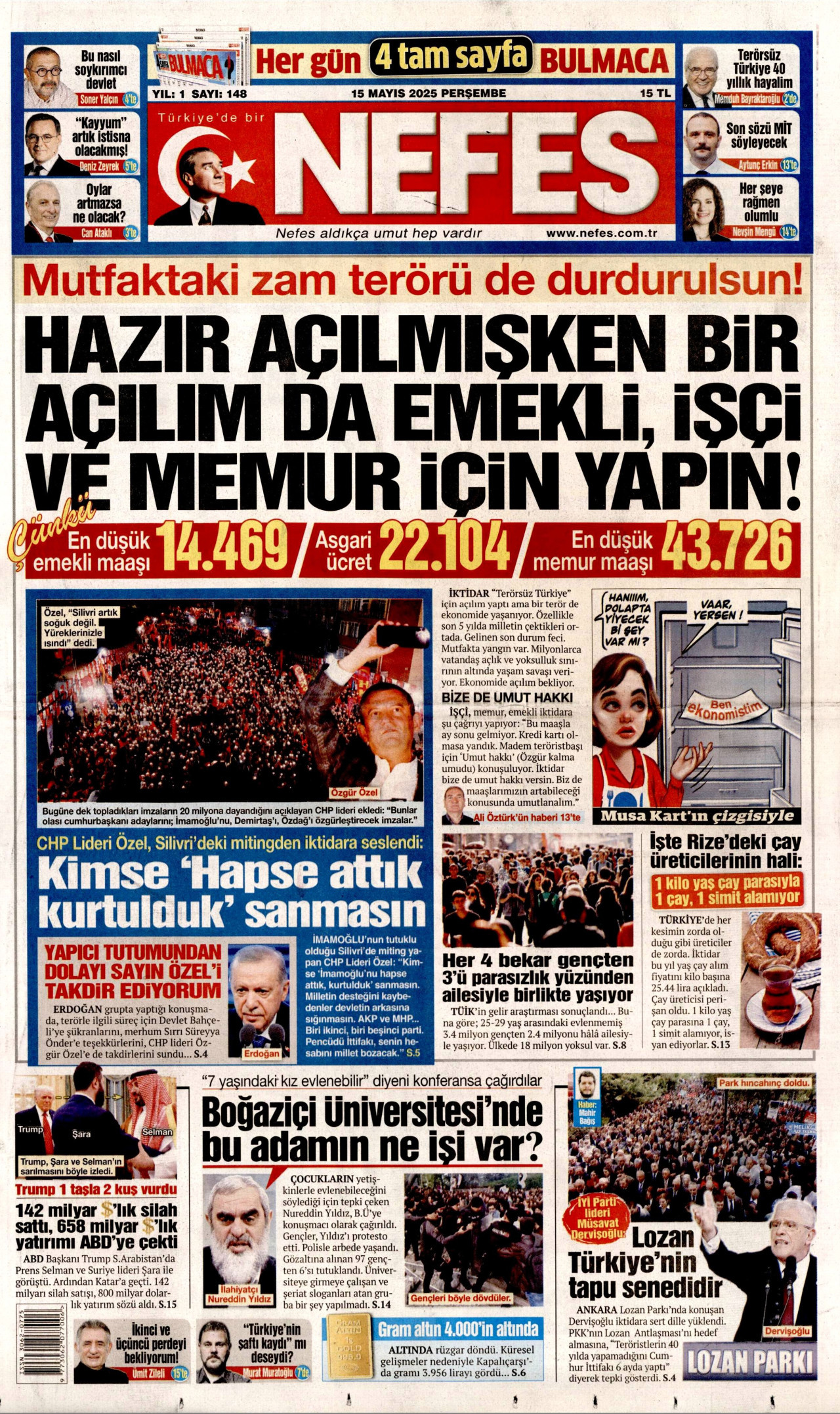 NEFES Gazete Manşeti