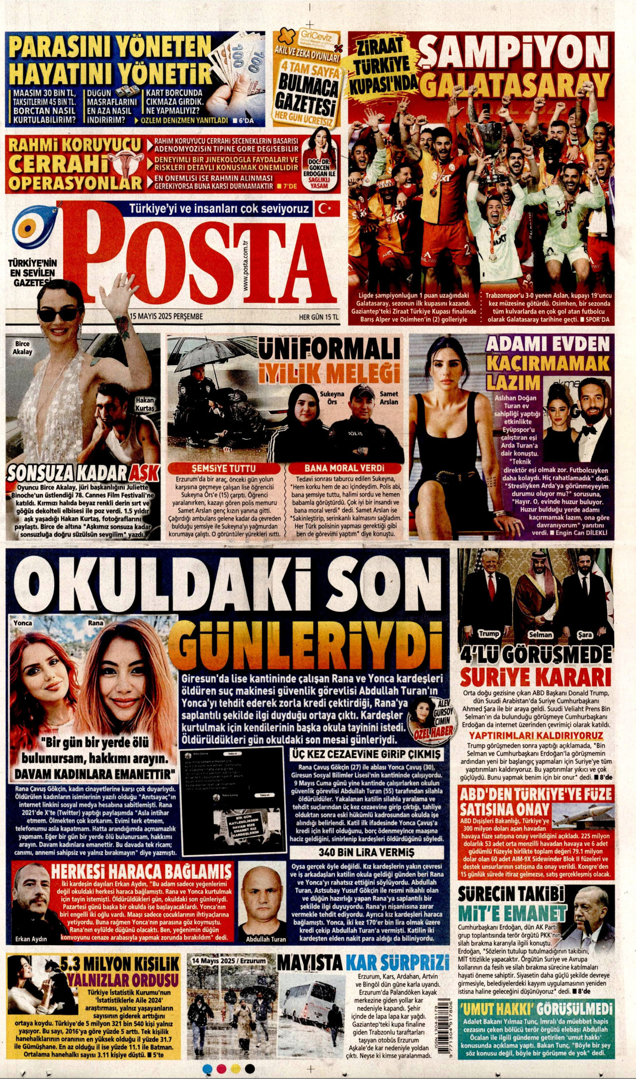 POSTA Gazete Manşeti