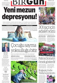 BİRGÜN Gazete Manşeti