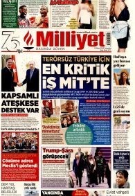 MİLLİYET Gazete Manşeti