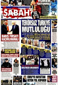 SABAH Gazete Manşeti