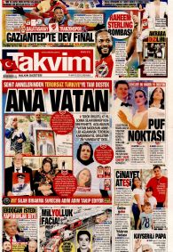 TAKVİM Gazete Manşeti