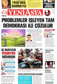 YENİ ASYA Gazete Manşeti
