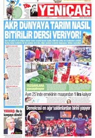YENİÇAĞ Gazete Manşeti