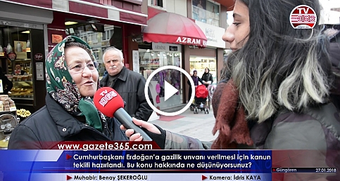 Cumhurbaşkanı Erdoğan'a gazilik unvanı verilmesi hakkında vatandaş ne diyor? (Güngören)