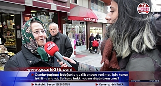 Cumhurbaşkanı Erdoğan'a gazilik unvanı verilmesi hakkında vatandaş ne diyor? (Güngören)