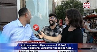 Ne kadar biliyoruz?/Acil numaraları sorduk: İtfaiye? Polis? Ambulans? Jandarma...